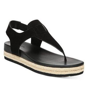 VINCE Women's Flint Suede Platform Thong Sandals ~ 6